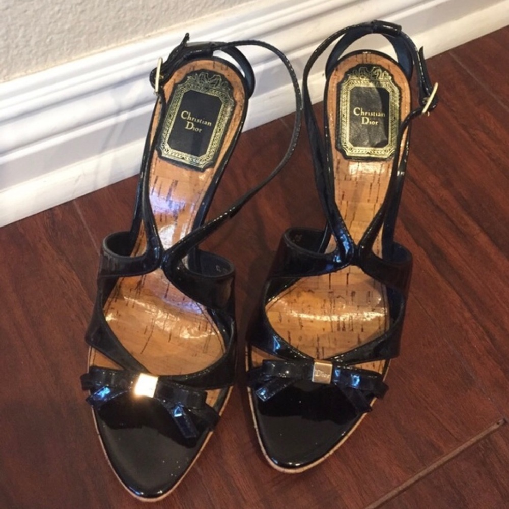 Black Lady Dior Heels Size 36 - Picture 2 of 3